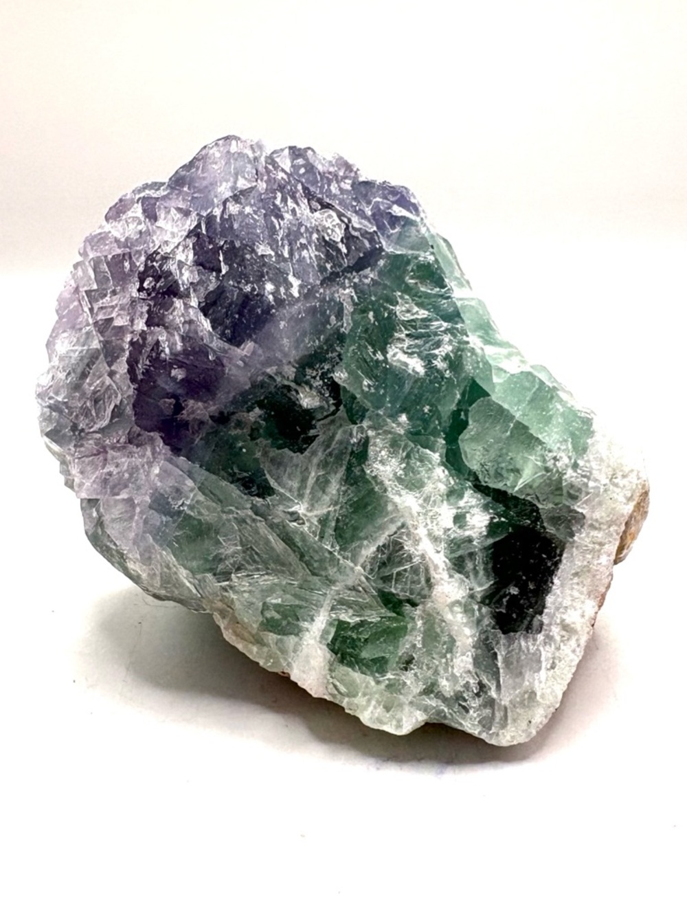 Raw Rainbow Fluorite Crystal Specimen